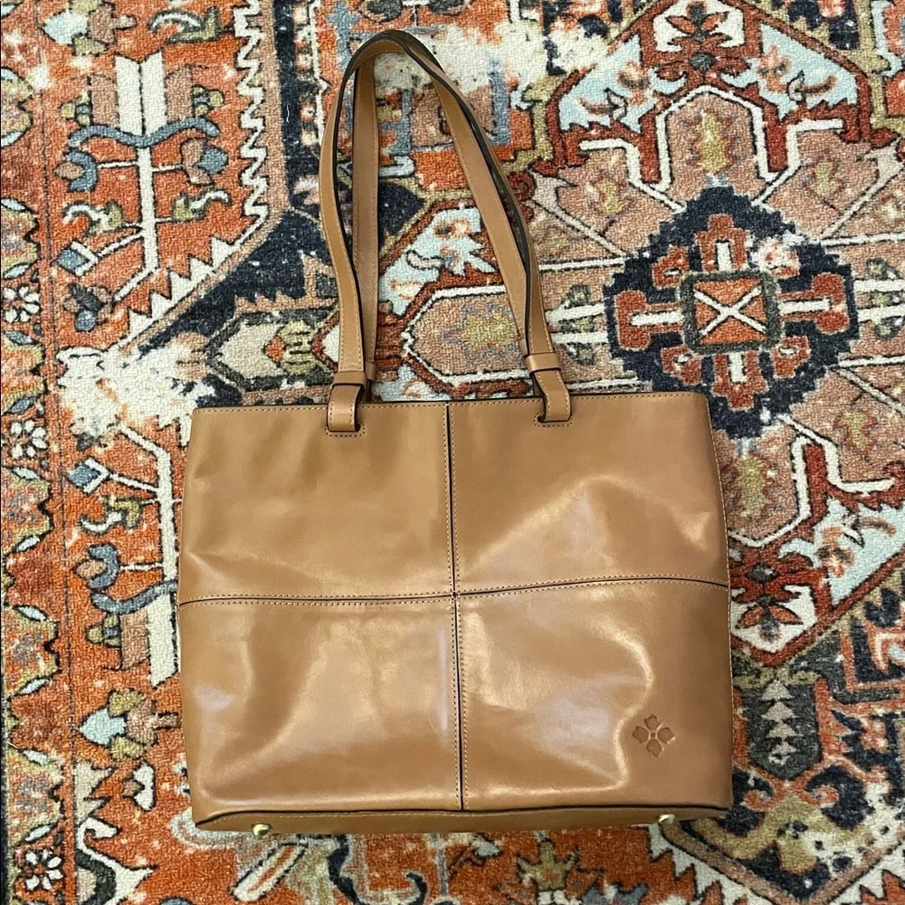 Patricia Nash Danville Leather Tote Brown